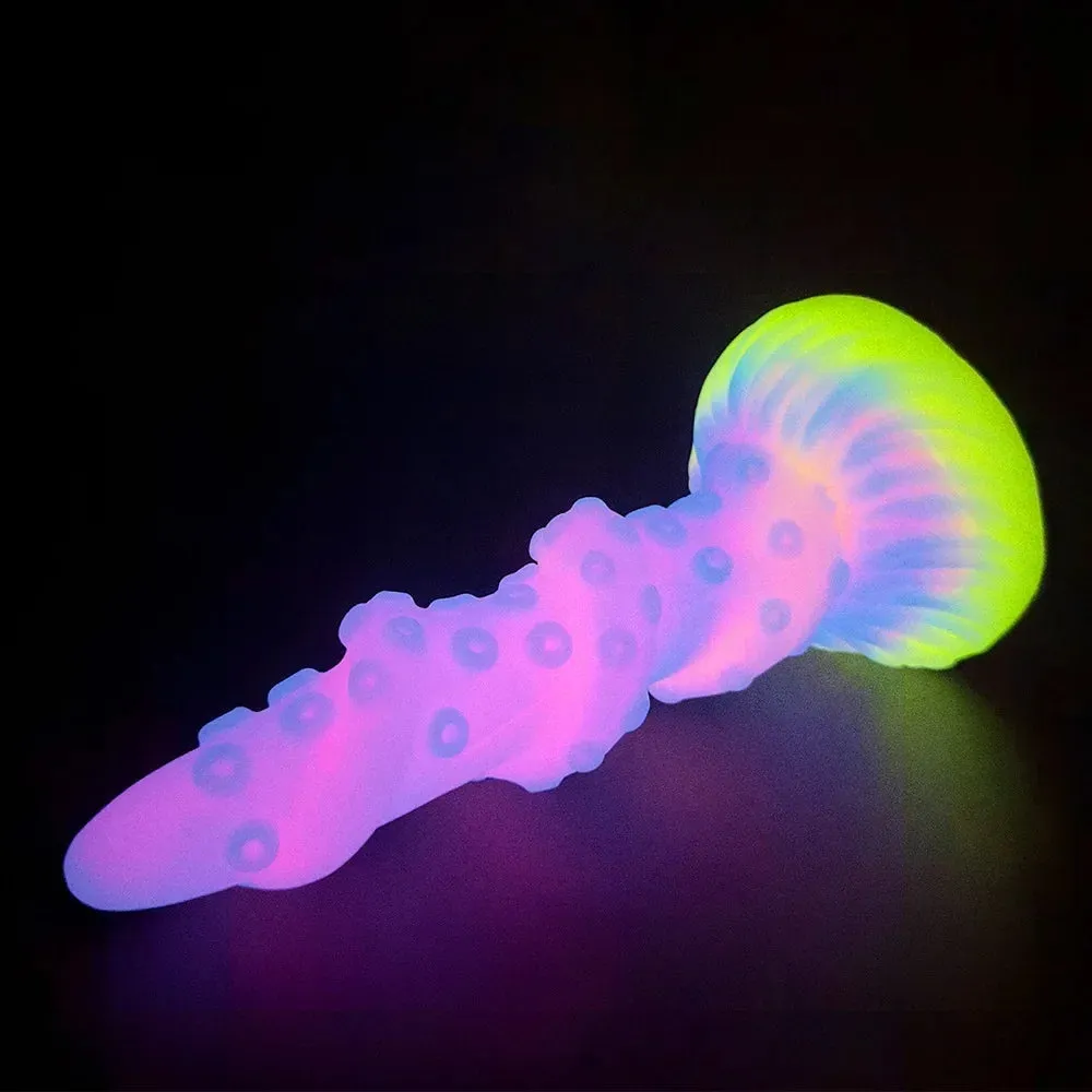 Monster Tentacle Dildo Butt Plug - Luminous Octopus Silicone Anal Dildos Sex Toys