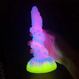 Monster Tentacle Dildo Butt Plug - Luminous Octopus Silicone Anal Dildos Sex Toys