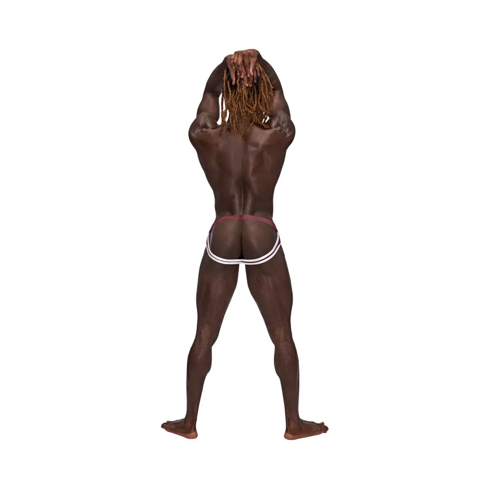 Mp Sport Mesh Sport Jock Burgundy S/m