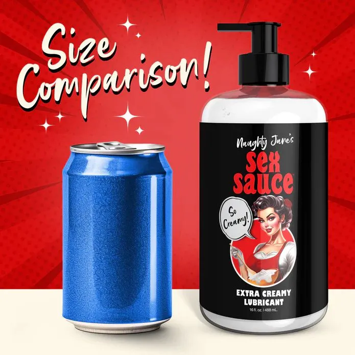 Naughty Jane's Creamy Cum Sex Sauce Lubricant 16oz