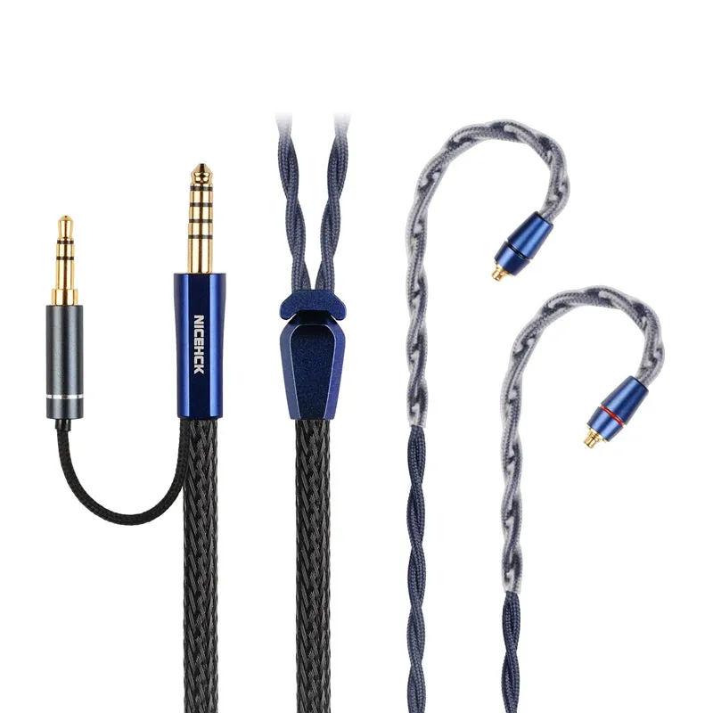 NiceHCK DualDragon 8N OCC Microalloy Dual Plugs Earphone Cable