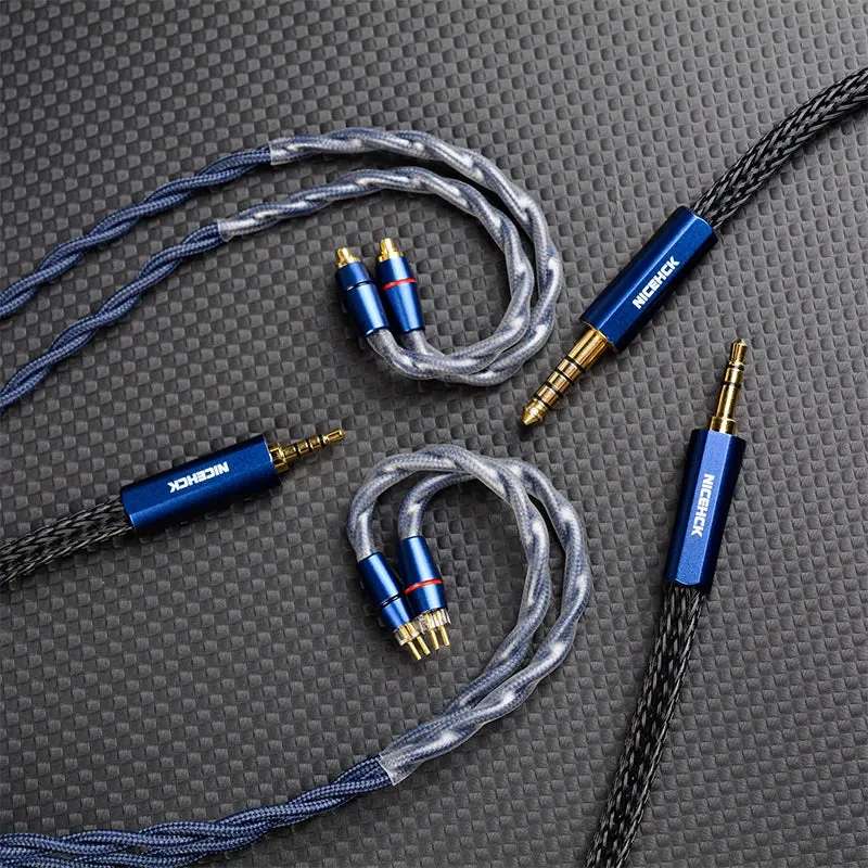 NiceHCK DualDragon 8N OCC Microalloy Dual Plugs Earphone Cable