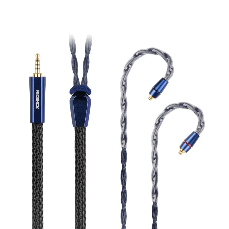 NiceHCK DualDragon 8N OCC Microalloy Dual Plugs Earphone Cable