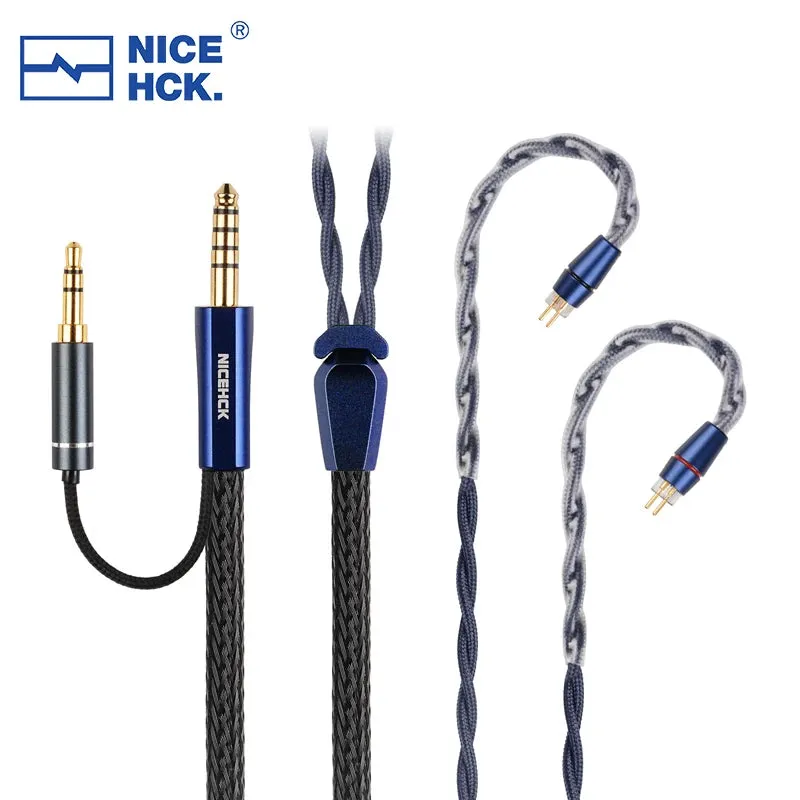 NiceHCK DualDragon 8N OCC Microalloy Dual Plugs Earphone Cable