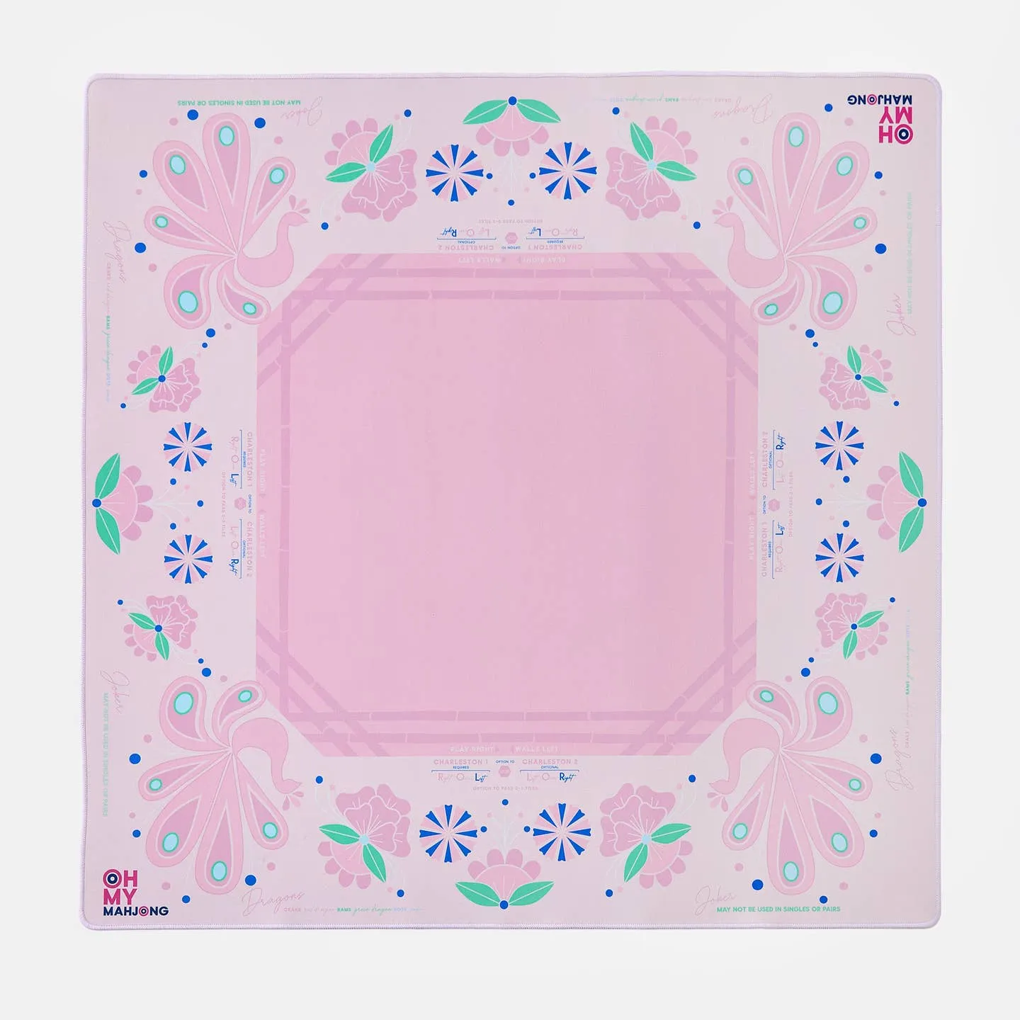 Oh My Mahjong - Birdie Pink Mahjong Mat