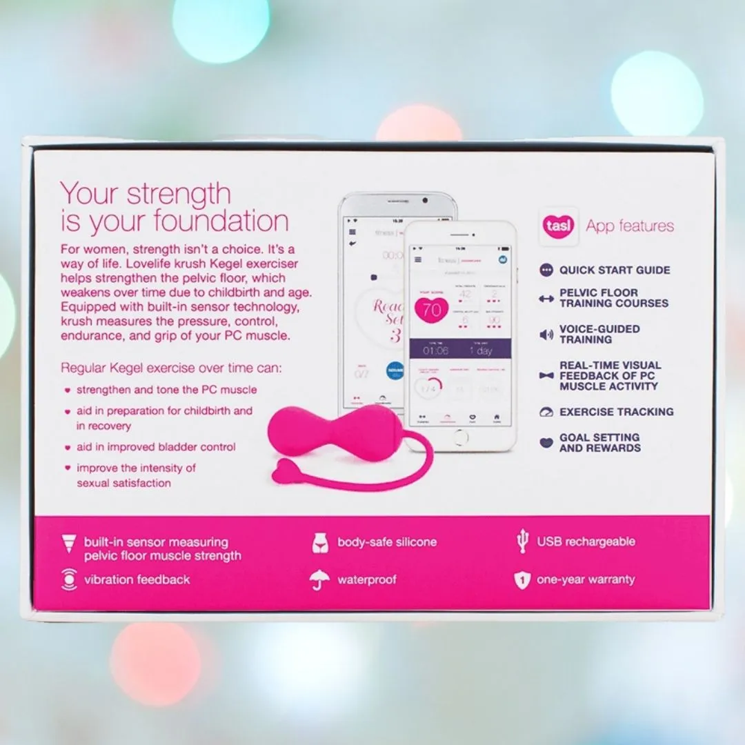 OhMiBod Lovelife Krush Smart Kegel Fitness - Pink
