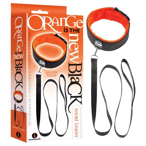 Orange Is The New Black - Short Leash Neck Collar Fake Fur Leather