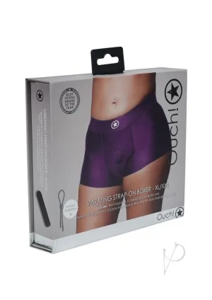 Ouch Vibe Strap On Boxer Xl/xxl Purple