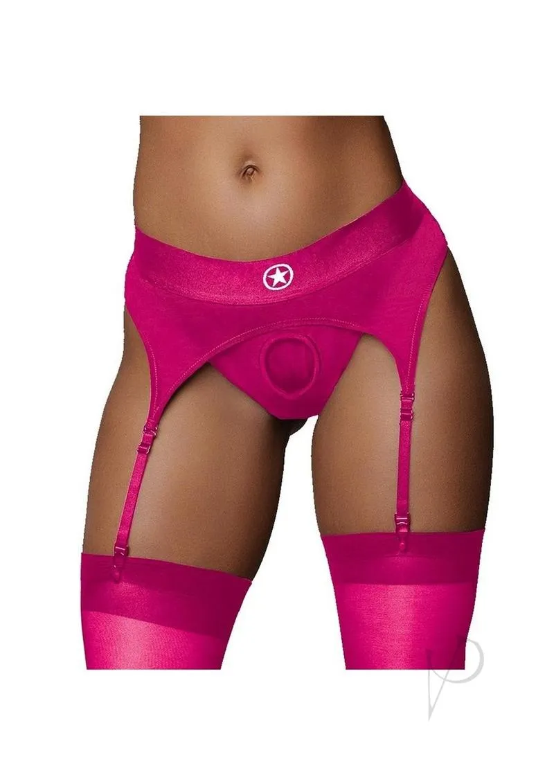 Ouch Vibe Strap On Thong M/l Pink