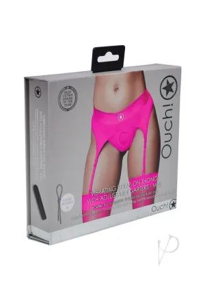 Ouch Vibe Strap On Thong M/l Pink