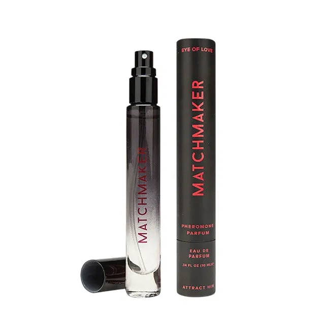 Parfum cu feromoni EYE OF LOVE Matchmaker. pentru bărbați (LGBTQ). cu note de iasomie. grepfrut și ambră. culoare negru. 10 ml