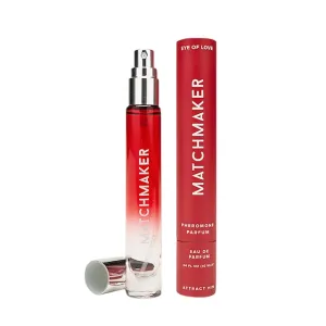 Parfum cu feromoni EYE OF LOVE Matchmaker. pentru femei. cu note de iasomie. grepfrut și ambră. culoare roșu. 10 ml