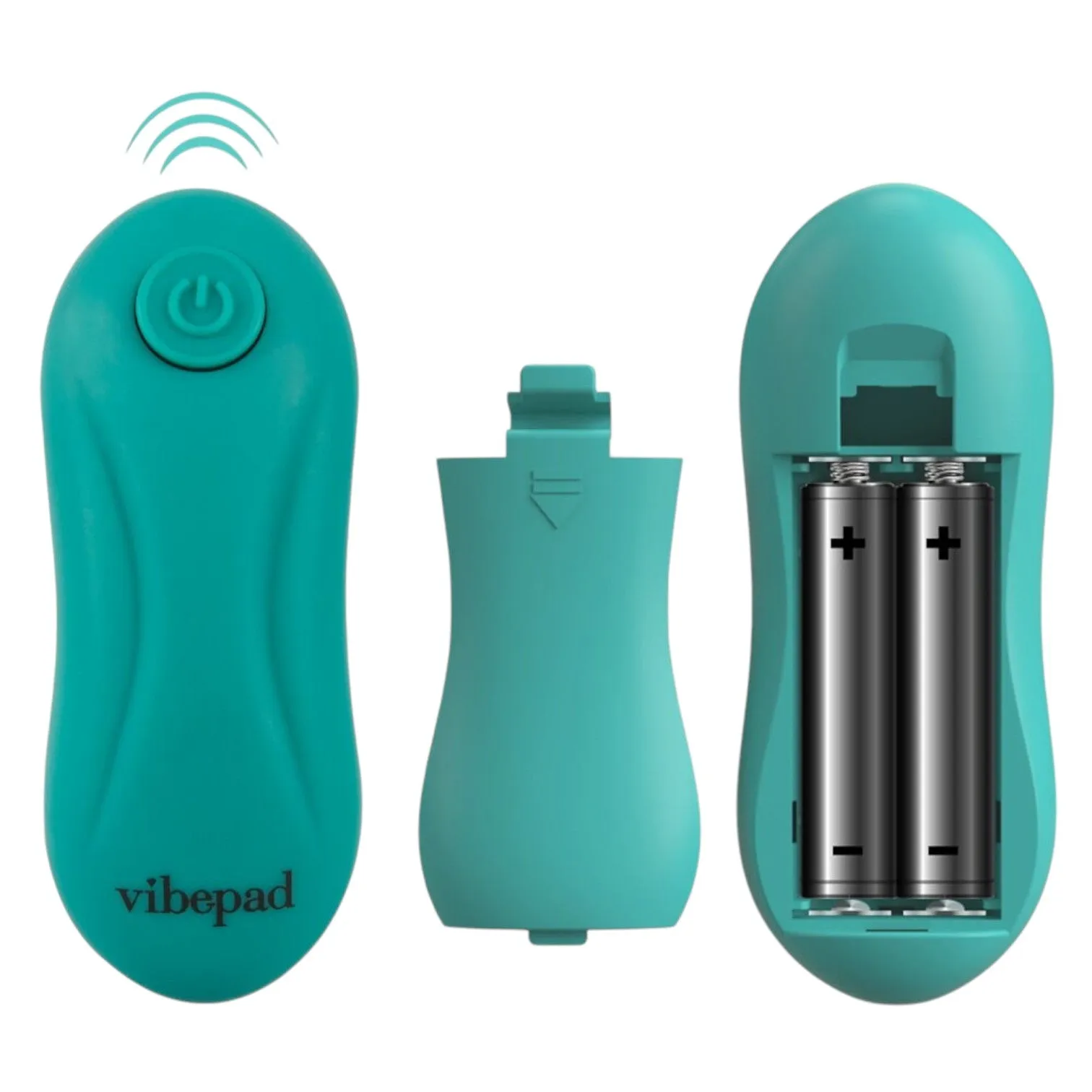 Pernă vibratoare VIBEPAD Intense. cu telecomandă. pentru stimulare clitoris. vulvă și zonă anală. 10 funcții de vibrație. turcoaz