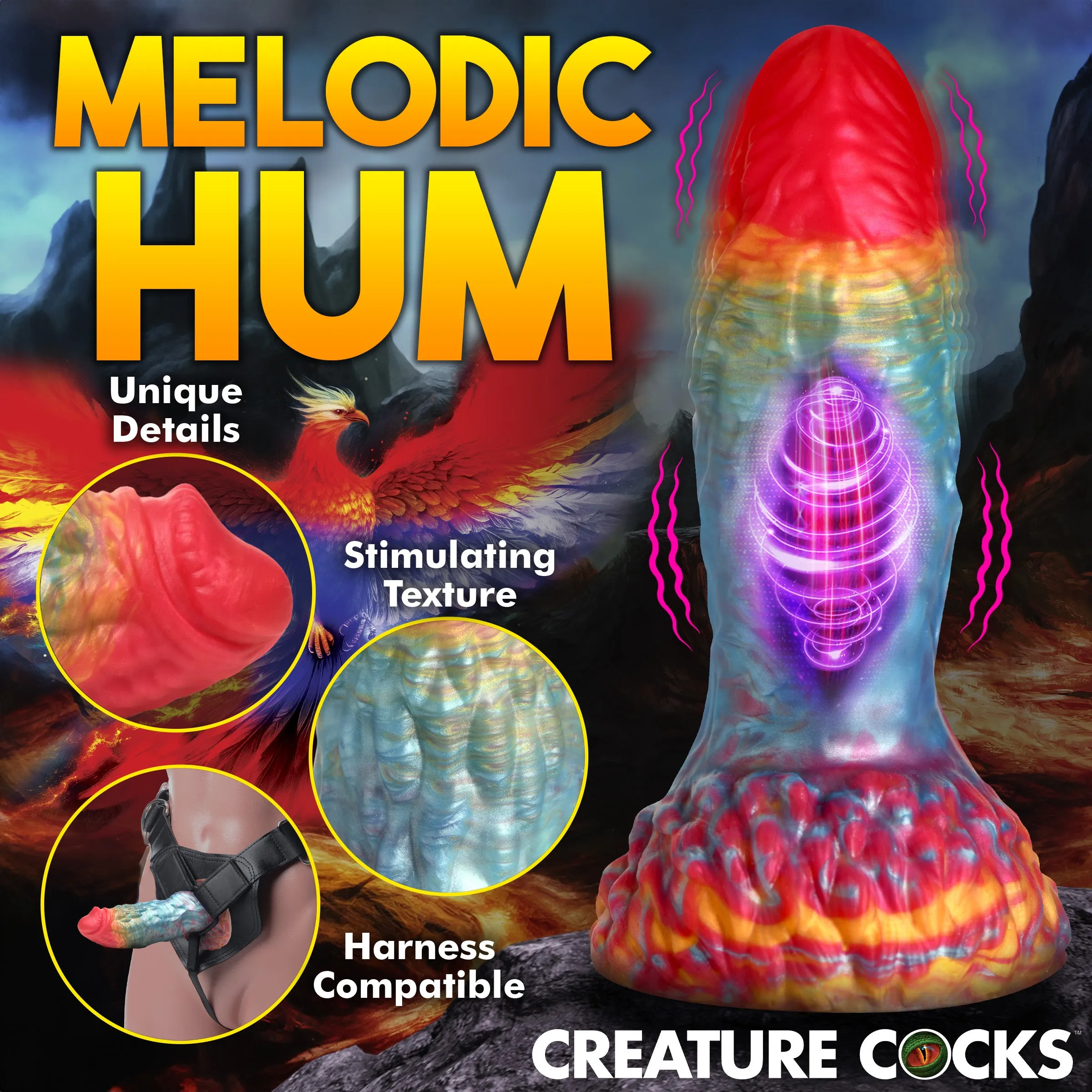 Phoenix Vibrating Dildo w/ Remote