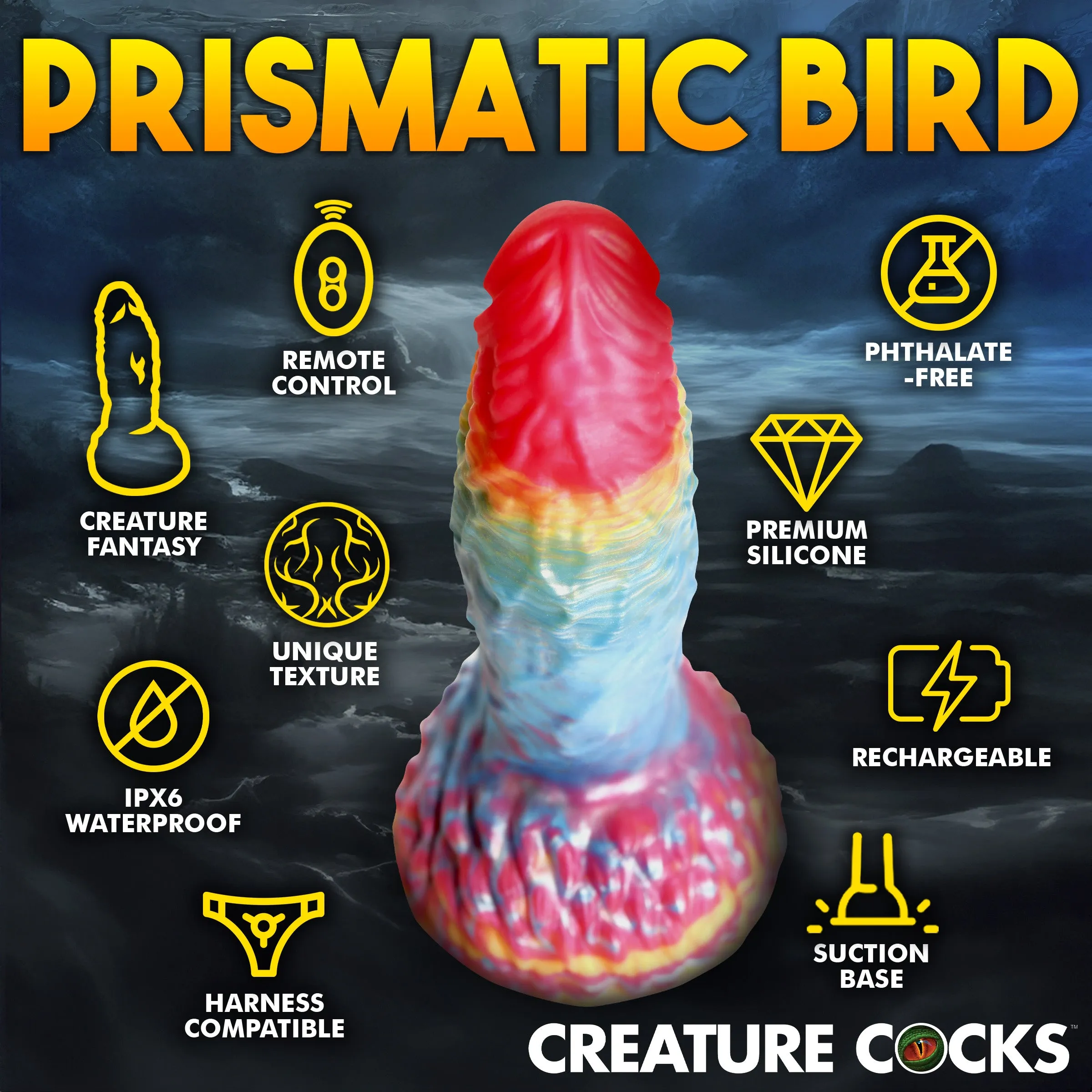 Phoenix Vibrating Dildo w/ Remote