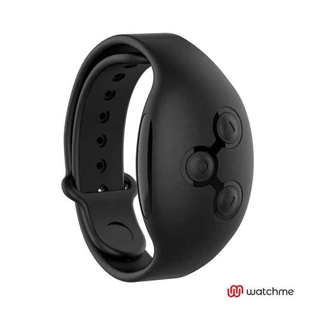 Plug anal electric ANBIGUO AMADEUS. cu telecomanda tip ceas Watchme. cu perle rotative. 7 functii de vibratie. 15.5 cm. negru