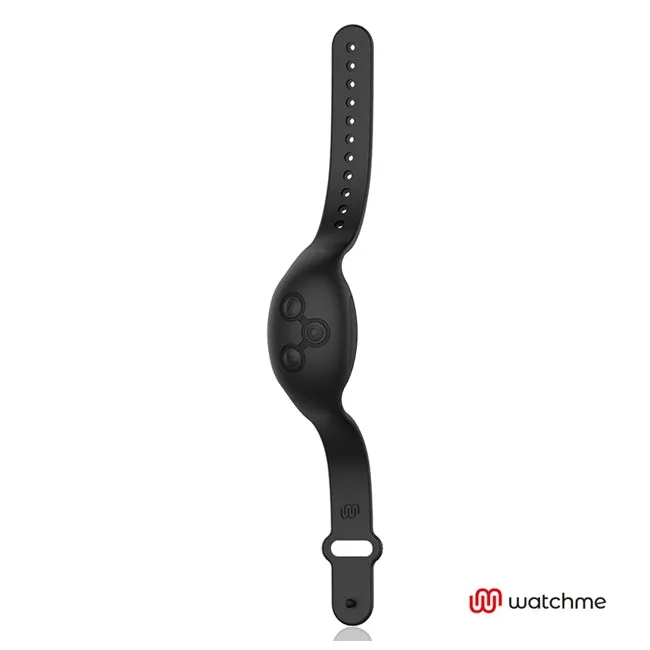 Plug anal electric ANBIGUO AMADEUS. cu telecomanda tip ceas Watchme. cu perle rotative. 7 functii de vibratie. 15.5 cm. negru