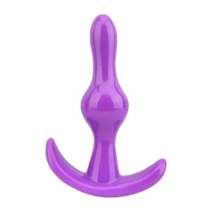 Plug anal LOVING JOY Butt Plug Purple. bază în formă de semilună. lungime 9 cm. diametru 2.4 cm. culoare mov