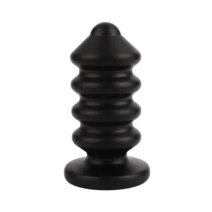 Plug anal MR. STEEL Ass Blaster Small. în formă de șurub. diametru 3.8 cm. lungime 9 cm (mic). negru