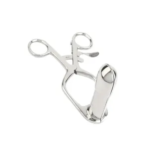 Plug anal MR. STEEL Barr Rectal Speculum Small. în formă de specul. din oțel inoxidabil. lungime 15 cm (mic). argintiu