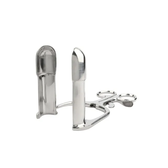 Plug anal MR. STEEL Barr Rectal Speculum Small. în formă de specul. din oțel inoxidabil. lungime 15 cm (mic). argintiu