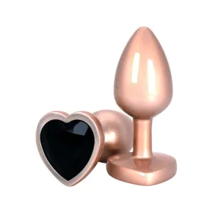 Plug anal TOYJOY Time to Shine. din aluminiu. cu bază în formă de inimă. lungime 7 cm. diametru 2.6 cm. culoare auriu (10673)