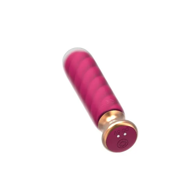 Plug anal vibrator CNT GUARD OFF Sweet Bomb Swirl. control prin aplicație. 9 funcții de vibrație. 12.7 cm. roz cu auriu
