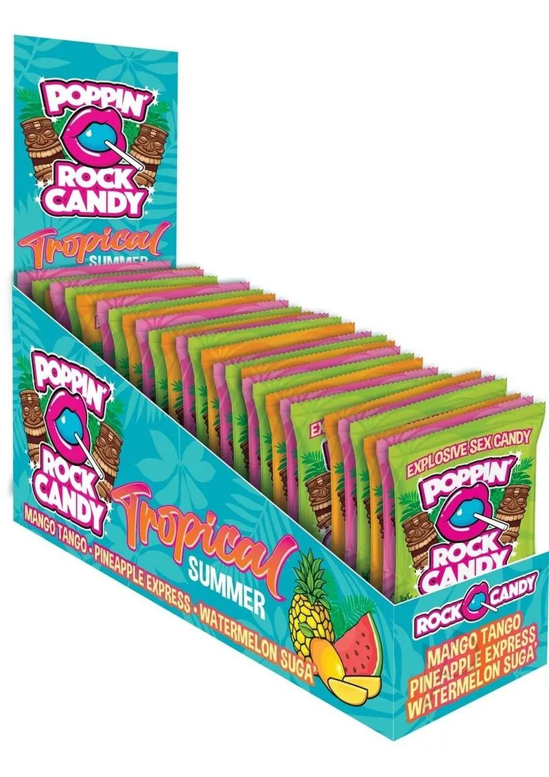 Popping Rock Candy Tropical 36/disp