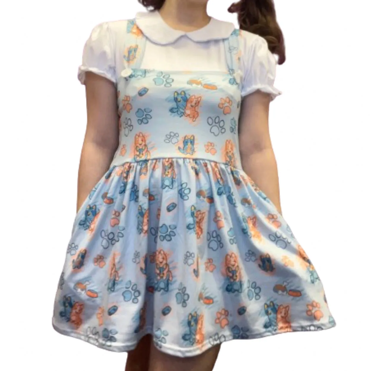 Puppy Pals Suspender Skirt Dress