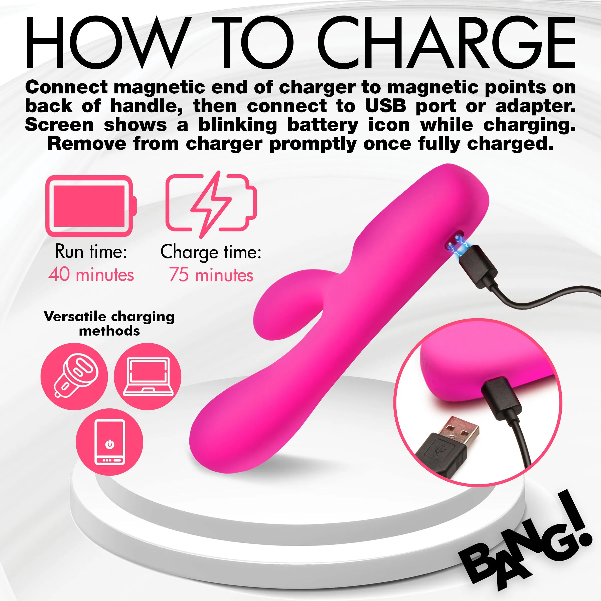 Rabbit Vibrator With Digital Display
