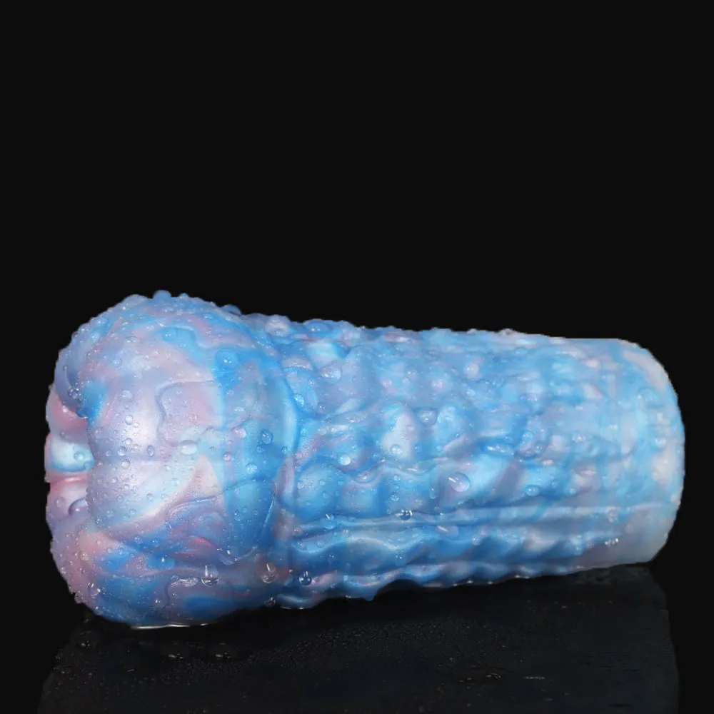Rainbow Fantasy Pocket Pussy Male Masturbator - Silicone Masturbation Cup Sex Toys for Men
