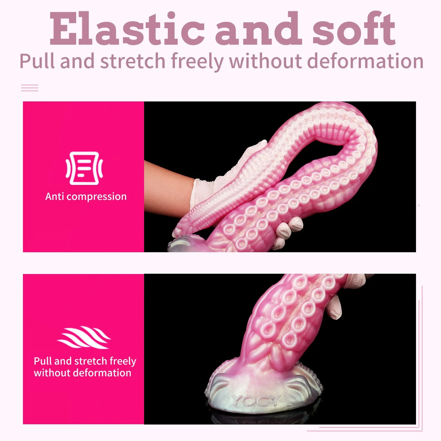 Realistic Tentacle Dildo Butt Plug - Premium Soft Octopus Textured Suction Cup Sex Toys