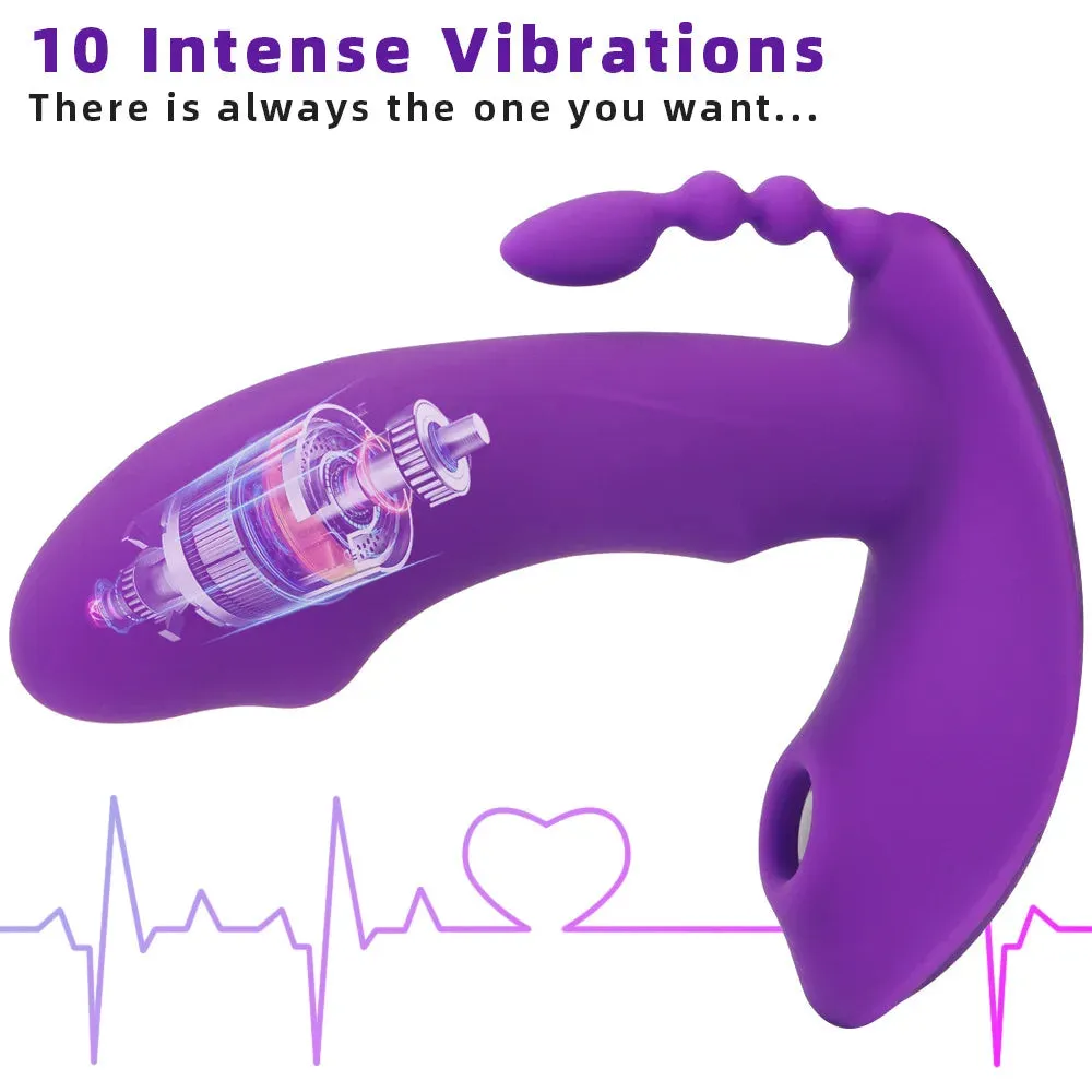 Remote Control Women Vibrator - Anal Dildo G Spot Vibrator Clit Sucking Vibrating Anal Beads Sex Toy
