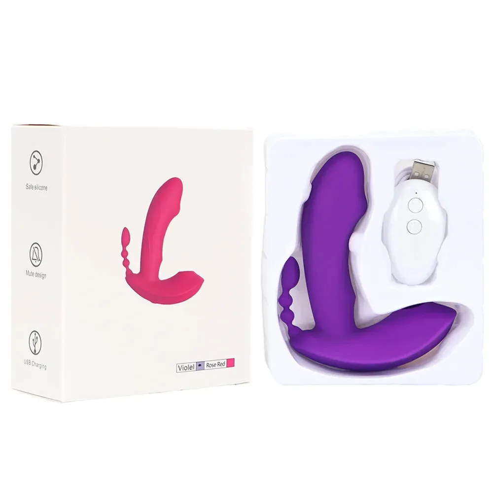 Remote Control Women Vibrator - Anal Dildo G Spot Vibrator Clit Sucking Vibrating Anal Beads Sex Toy