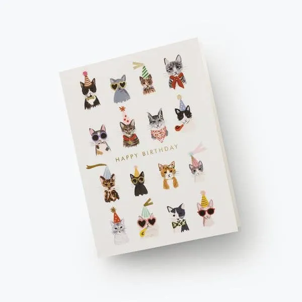 Rifle Paper Co Card Cool Cats Birthday