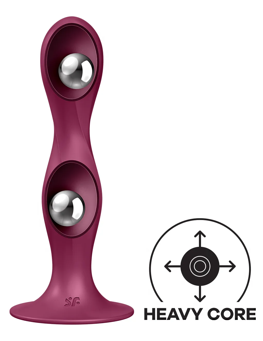 Satisfyer Double Ball-R Suction Cup Dildo