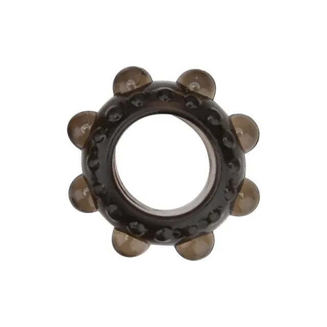 Set 6 inele pentru penis LOVING JOY Textured Rings (6 pack). din TPE. cu texturi variate. culoare negru