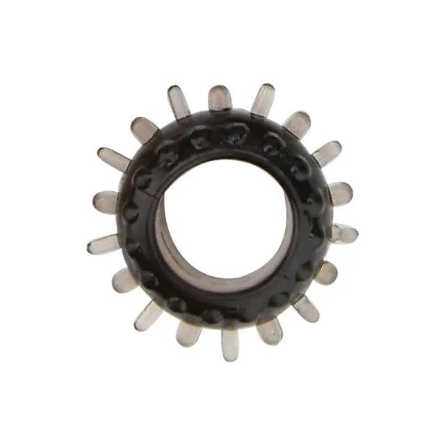 Set 6 inele pentru penis LOVING JOY Textured Rings (6 pack). din TPE. cu texturi variate. culoare negru