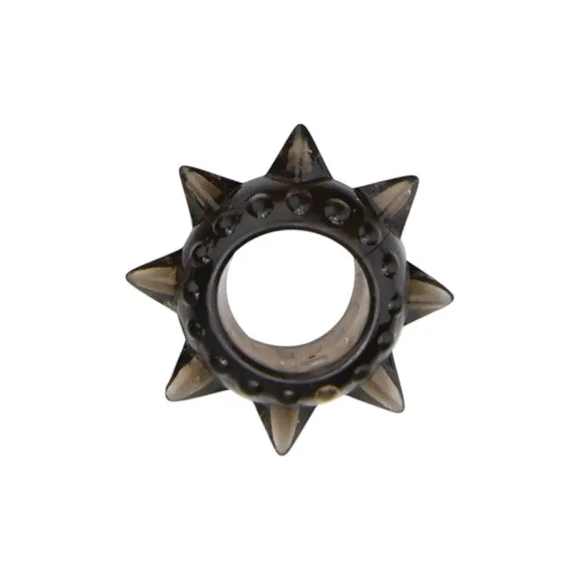 Set 6 inele pentru penis LOVING JOY Textured Rings (6 pack). din TPE. cu texturi variate. culoare negru