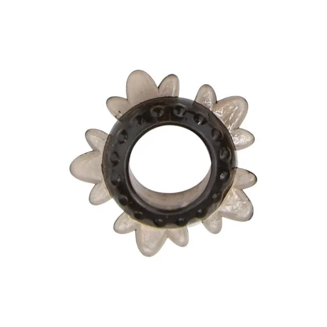 Set 6 inele pentru penis LOVING JOY Textured Rings (6 pack). din TPE. cu texturi variate. culoare negru