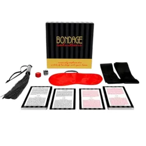 Set 6 jucarii erotice KHEPER GAMES Bondage Seductions. cu masca. bici. zaruri si carti de seductie. pentru jocuri in cuplu