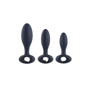 Set plug anal DREAMTOYS Startroopers Milky Way. 1 dop clasic   2 dopuri cu funcție de vibrație. 12.5 cm - 16 cm. albastru
