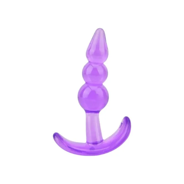 Set plug anal LOVING JOY - Training. material moale și flexibil. mov. 12.75 cm. 11 cm. 9.5 cm. 9 cm