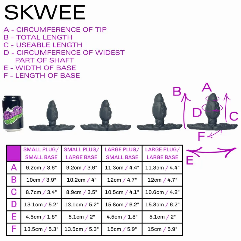 Skwee large plug small base 'Crashing Waves' soft (OO30)