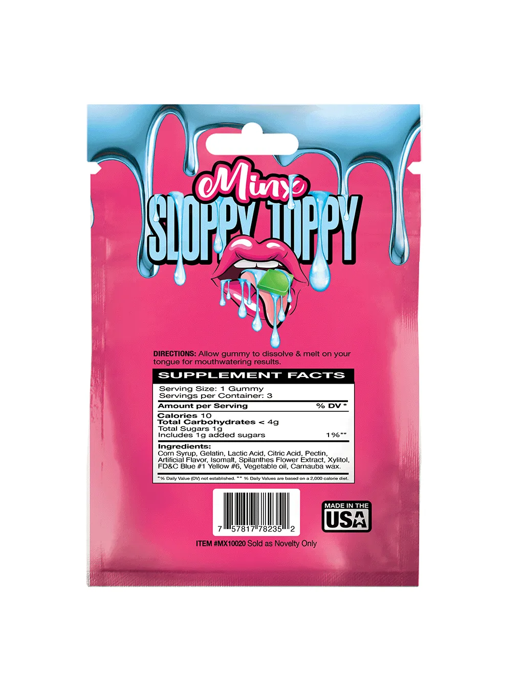 Sloppy Toppy Mouth Watering Oral Sex Gummies 3ct