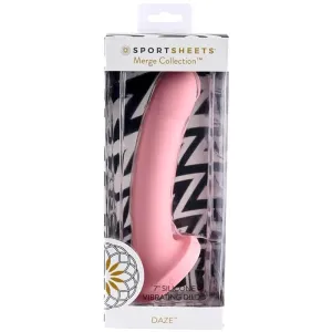 Sportsheets Daze 7 Vibrating Silicone Dildo Pink