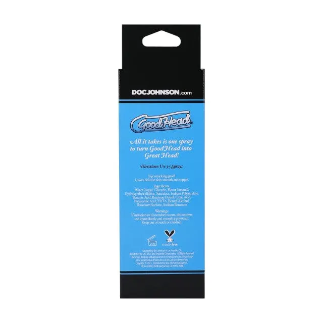 Spray pentru sex oral GoodHead Juicy Head - Dry Mouth. umiditate instantanee. cu aroma de Vata de Zahar (Cotton Candy). 59 ml