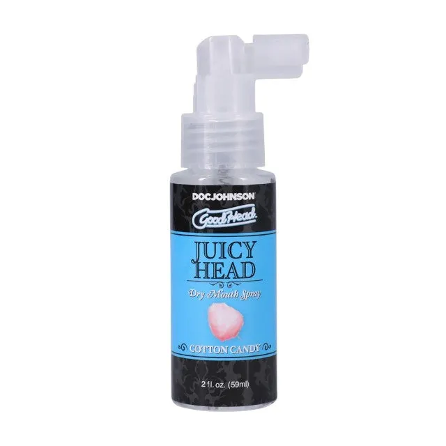 Spray pentru sex oral GoodHead Juicy Head - Dry Mouth. umiditate instantanee. cu aroma de Vata de Zahar (Cotton Candy). 59 ml