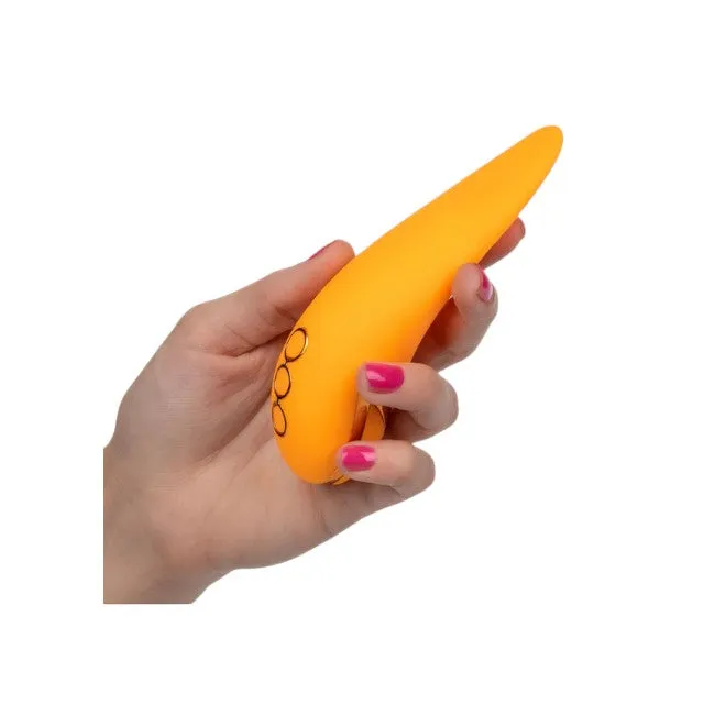 Stimulator clitoris CALEXOTICS Hollywood Hottie. cu funcție Power Boost. 10 funcții de vibrație. rezistent la apă. portocaliu