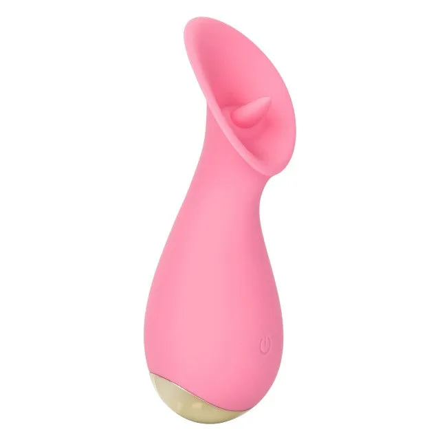 Stimulator clitoris CALEXOTICS #TICKLEME. cu funcție de simulare sex oral. 10 funcții de vibrație. rezistent la apă. culoare roz